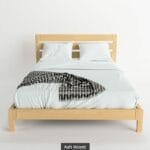 Massif solid wood bed ash Arc 1