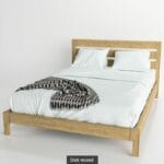 Massif solid wood bed oak Arc 2