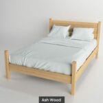 Massif solid wood bed ash - Light 1