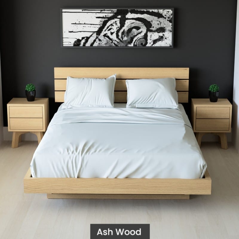 Massif solid wood bed-ash-Perfect-1