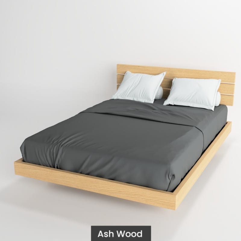 Massif solid wood bed ash-Perfect-2