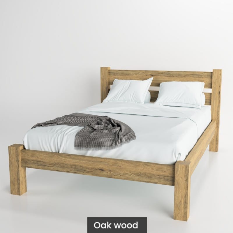 Camilus – Solid Oak Wood Bed 9