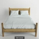 Massif solid wood bed-oak-Light-2