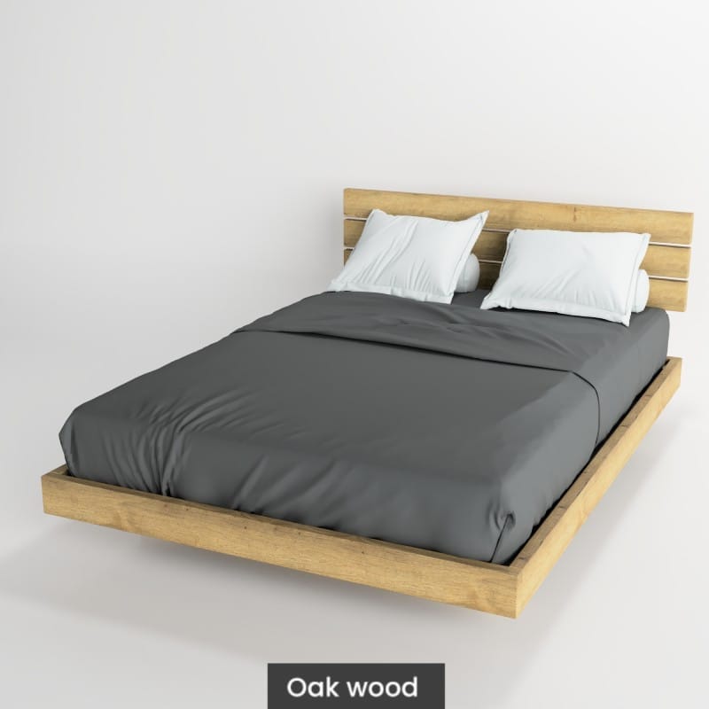 Massif solid wood bed oak-Perfect-2