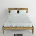 Massif solid wood bed oak-Peter-1