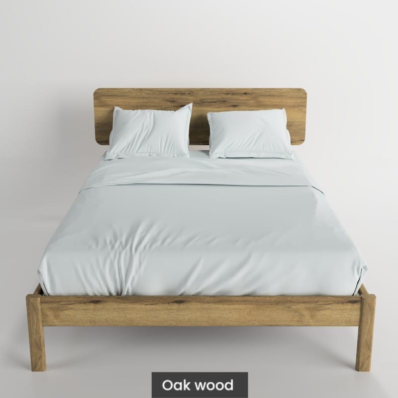 Massif solid wood bed oak-Peter-1