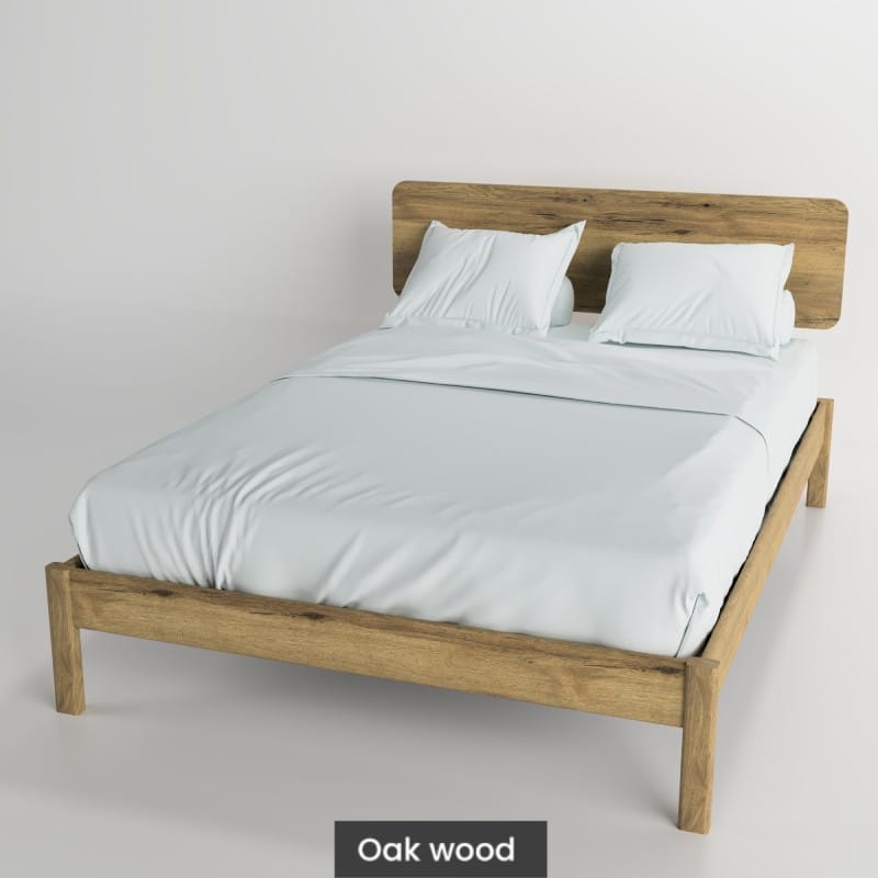 Massif solid wood bed oak-Peter-2