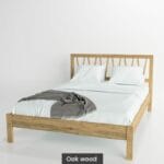 Massif solid wood bed oak Philosopher-1