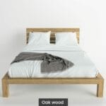 Massif solid wood bed oak Queen-2