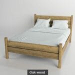Massif solid wood bed oak Swift 1
