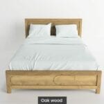 Massif solid wood bed oak Tempest-2