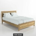 Massif solid wood bed oak Tempest-3
