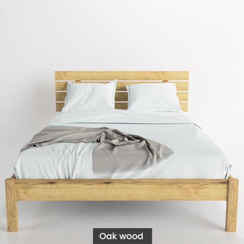 Massif solid wood bed-oak-Titus-3