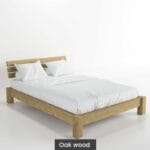 Massif solid wood bed oak Zoey3-4